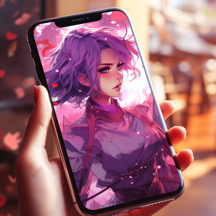 Purple Anime Wallpaper Iphone