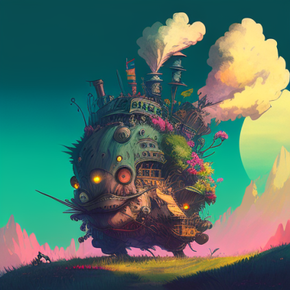 Howl's Moving Castle iPhone wallpaper