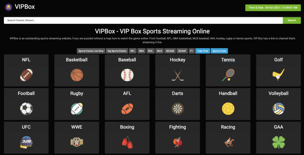 Vipbox Sports For Free Live Games